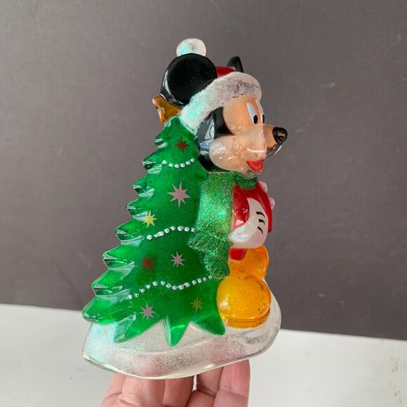 Vintage Mickey Mouse Christmas Tree Night Light!!! Works as pictured. - Picture 2 of 6